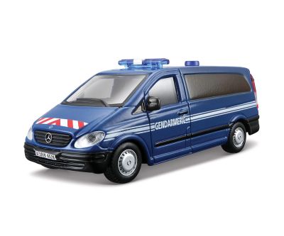 Металeн микробус Mercedes-Benz Vito Police 1:50 Bburago